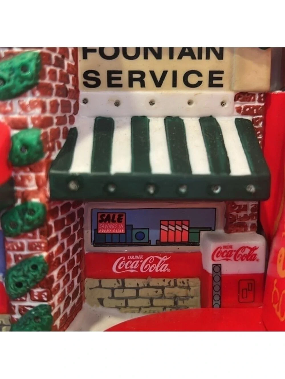 Vintage Coca-Cola Eckerd Pharmacy Town Square Collection Light Up Village House